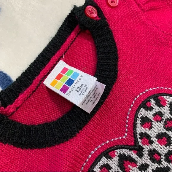 Healthtex EUC Longsleeve Knit Sweater Dress Bundle Size 12/18M - Picture 9 of 10
